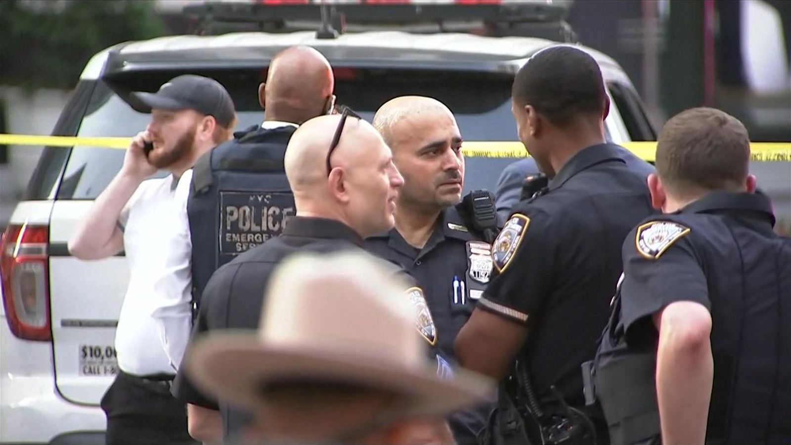 'Active shooter incident' in New York City - as police officer among at least two people shot