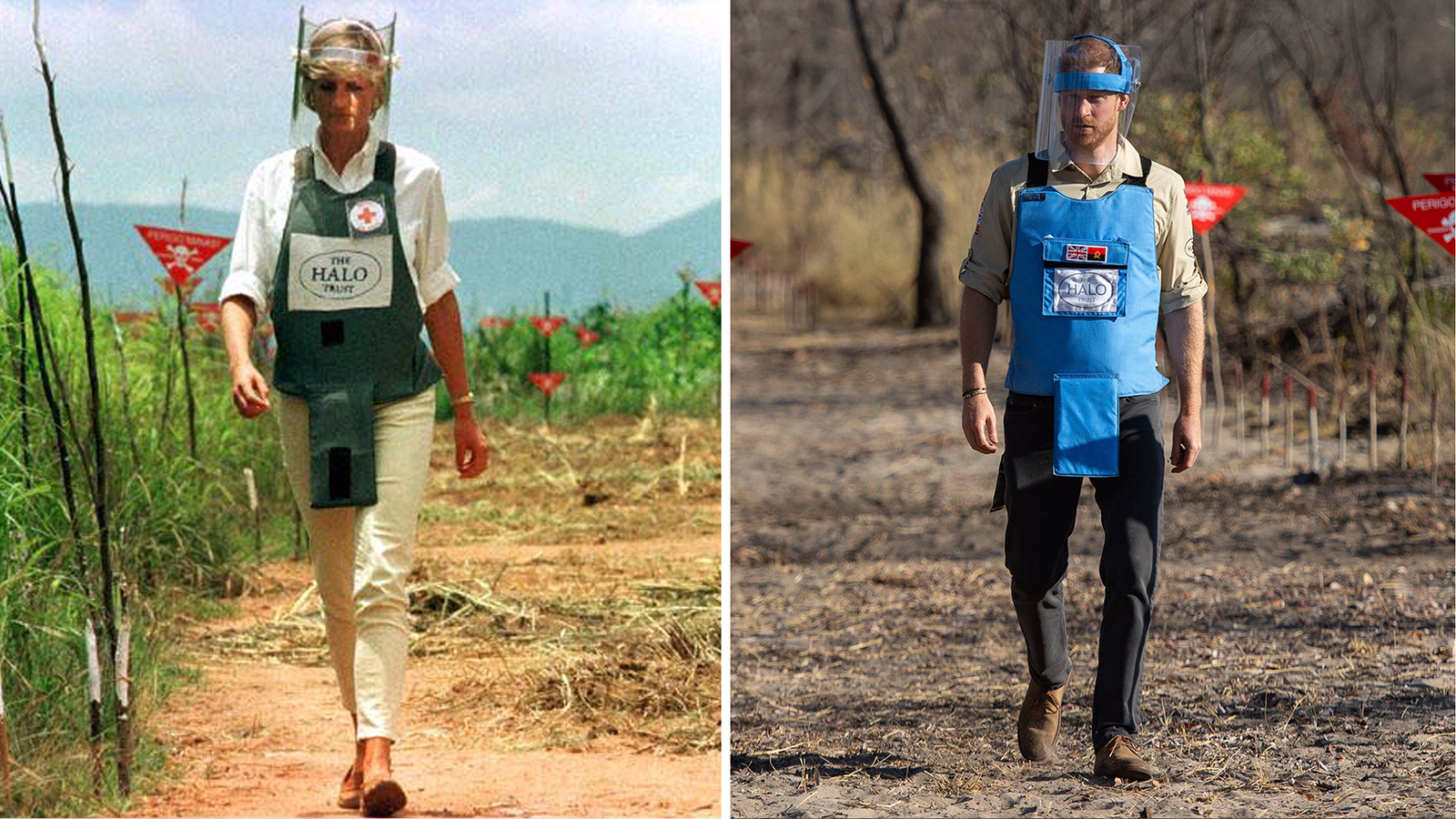 Harry follows in Diana’s footsteps and returns to Angola to back landmine clearing charity
