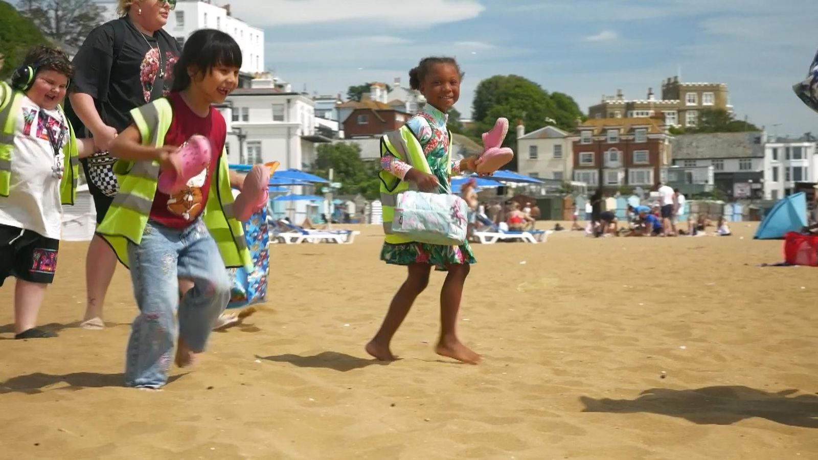 Sheer joy as kids see the sea for the first time, as cost of living's impact on school trips revealed