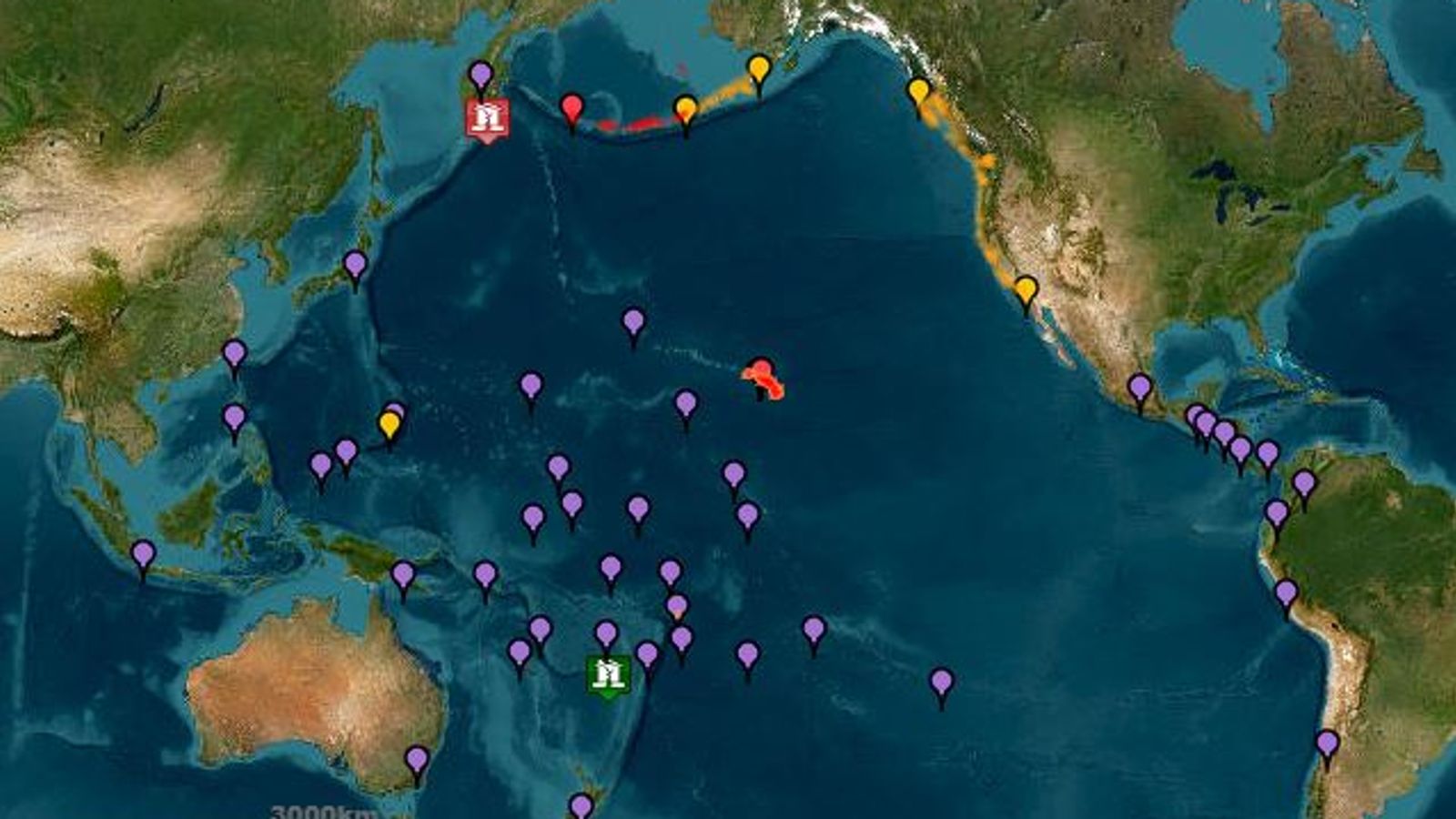 Powerful 8.8-magnitude earthquake causes tsunami in Russia's Far East - with warnings issued for Japan, Hawaii and Alaska
