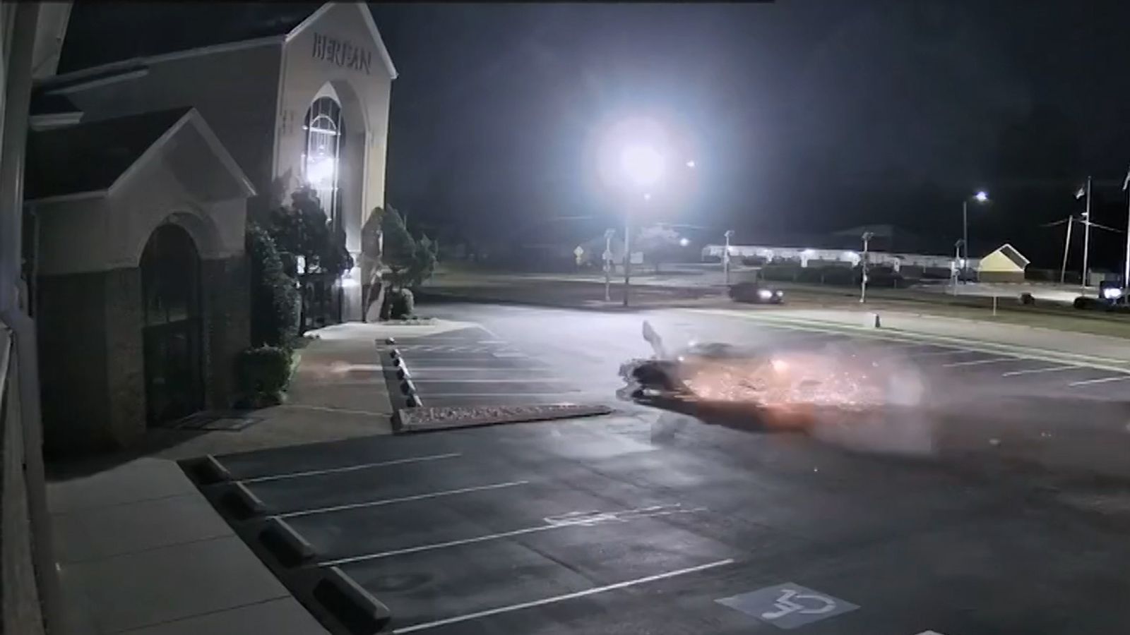 'Stolen' car crashes into North Carolina church | US News | Sky News
