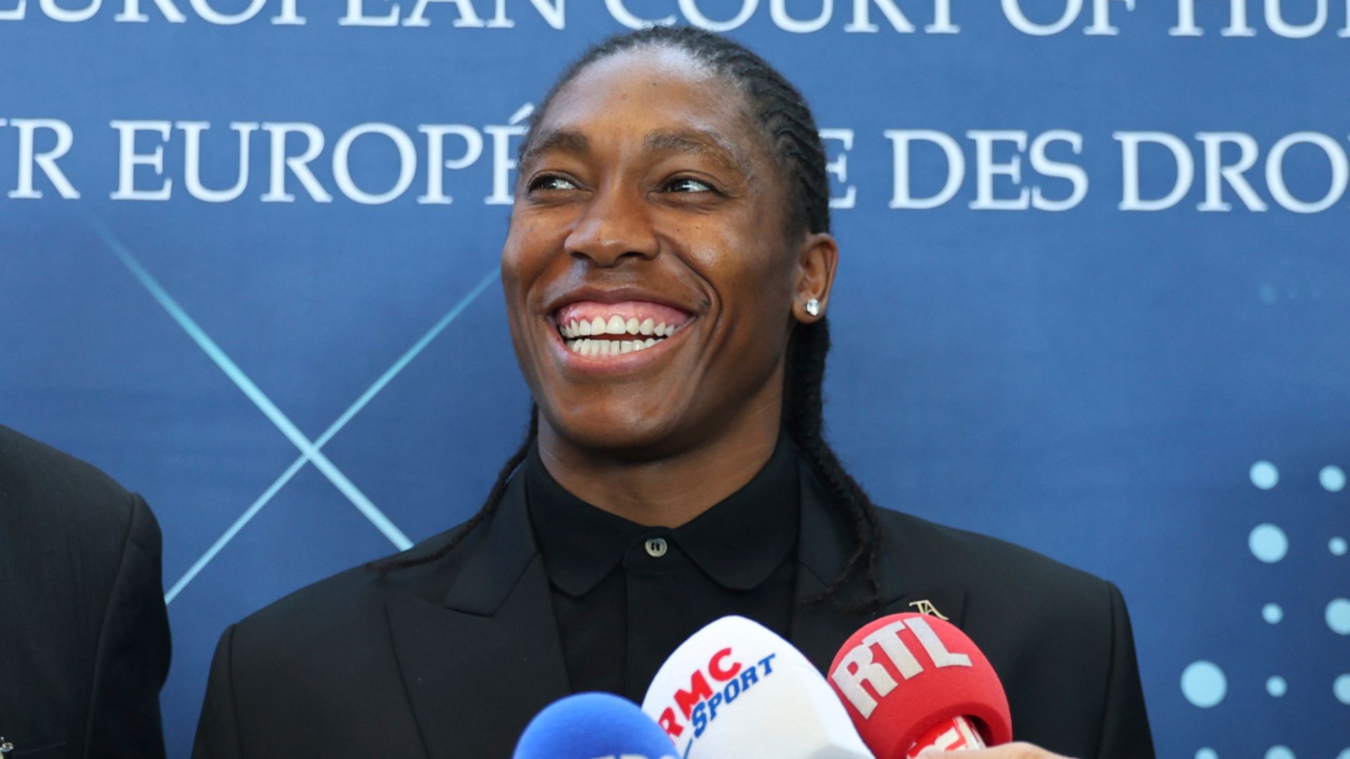 Caster Semenya celebrates partial victory in sex eligibility case