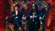 Kelly Osbourne and her father Ozzy Osbourne at the Brit Awards 2008 in London, Wednesday, Feb. 20, 2008. (AP Photo/Matt Dunham)