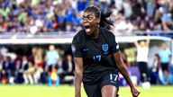 Michelle Agyemang celebrates scoring her side's opening goal.
Pic: AP
