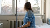 Woman in hospital room. Pic: iStock