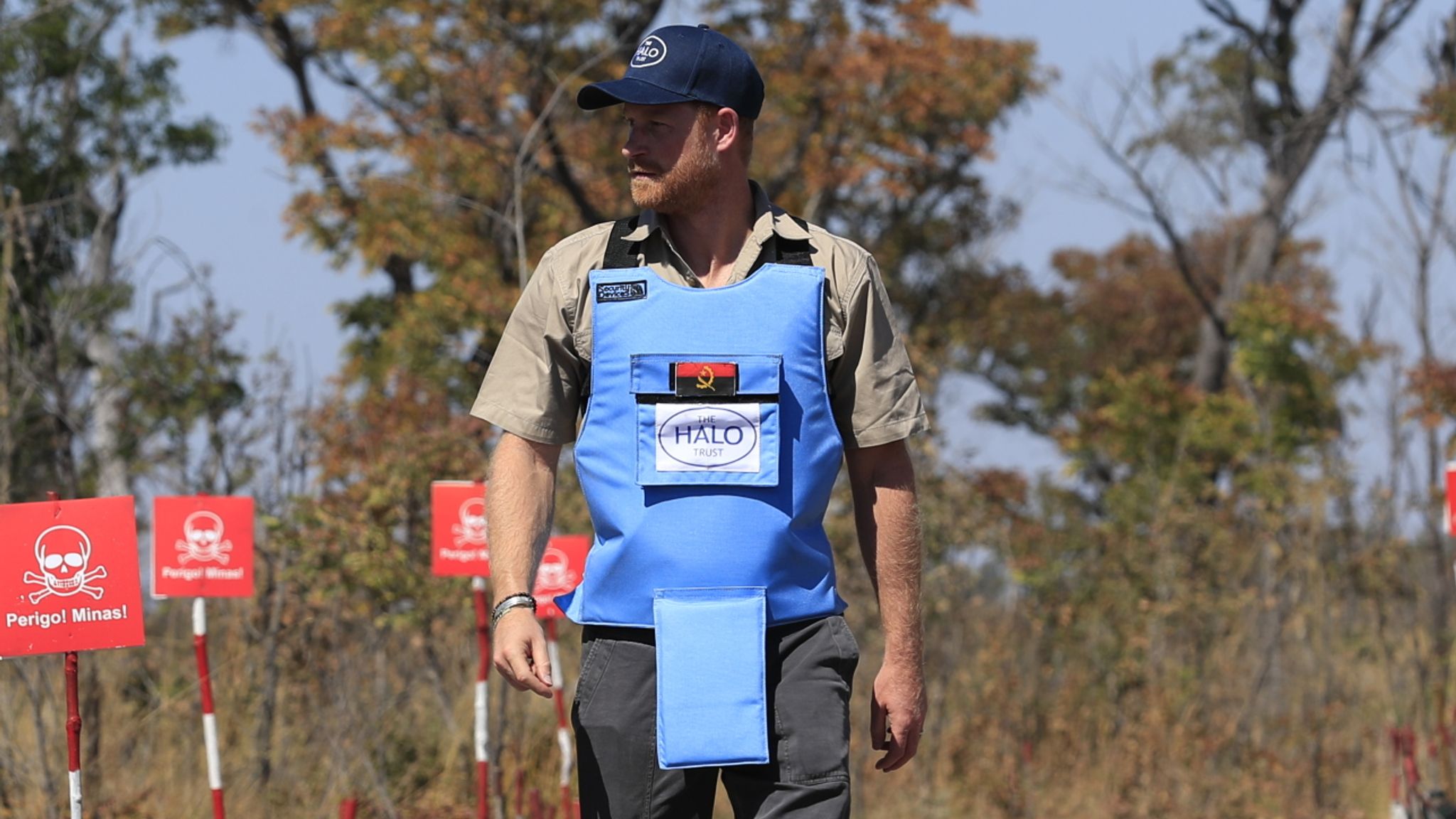 Prince Harry follows in Diana's footsteps and returns to Angola to