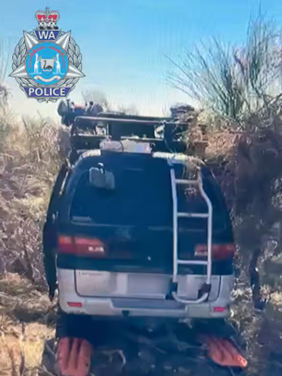 Ms Wilga's van was found in the nature reserve. Pic: Western Australia Police