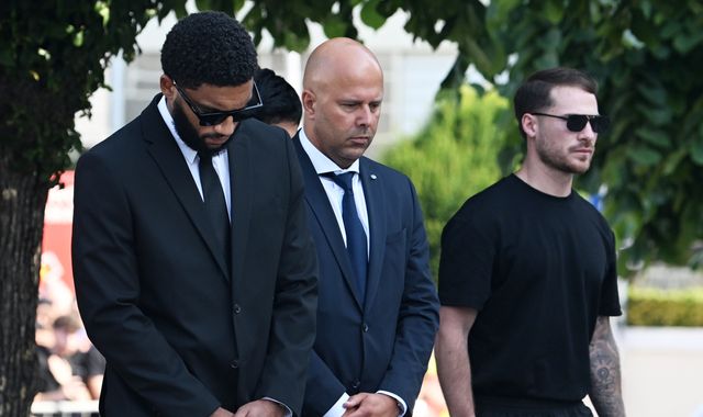 Diogo Jota: Liverpool players join mourners as Premier League star and his brother Andre Silva buried in Portugal