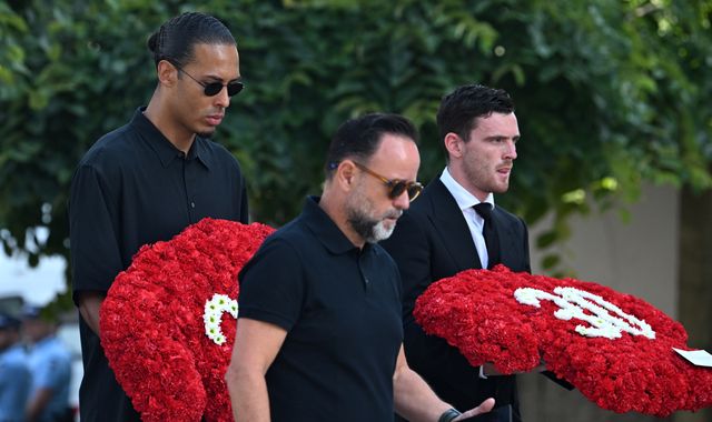 Diogo Jota funeral: Wife and family joined by Liverpool players in Portugal