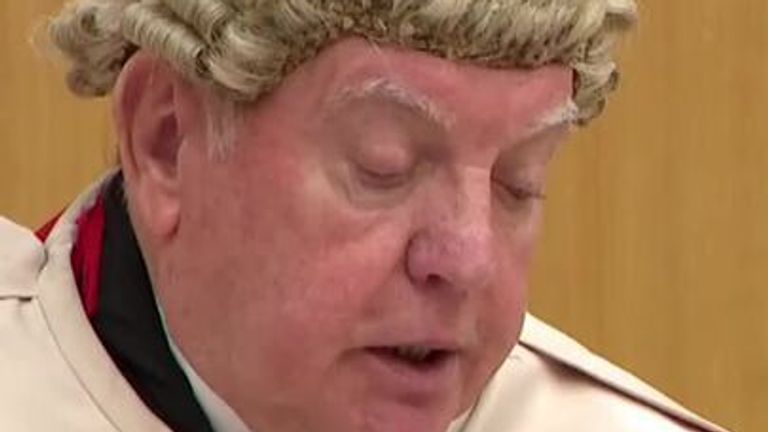 Judge Lord Matthews sentences Ewan Methven for the murder of 21-year-old Phoenix Spencer-Horn