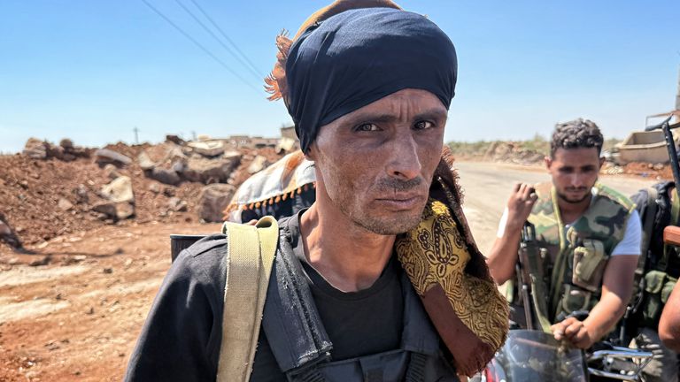 A fighter in Syria