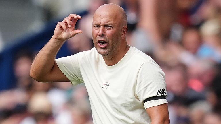 Liverpool'un Preston'a karşı maçı sırasında Arne yuvası. Pic: PA