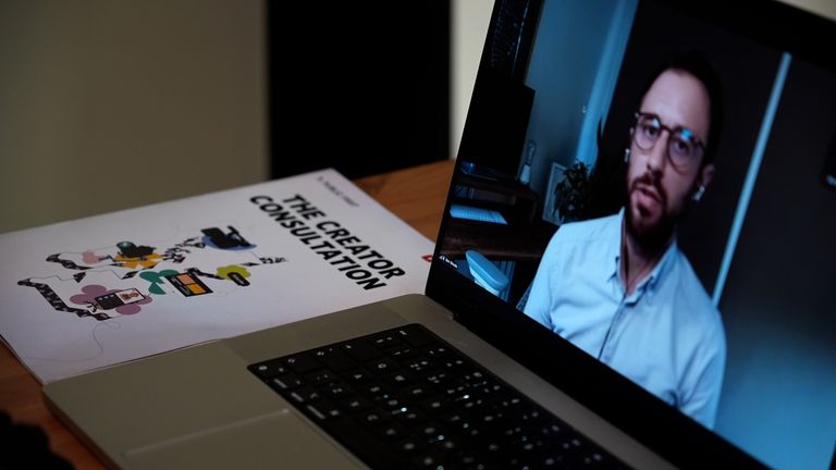 Ben Woods said the government needs to "broaden its lens" to include creators
