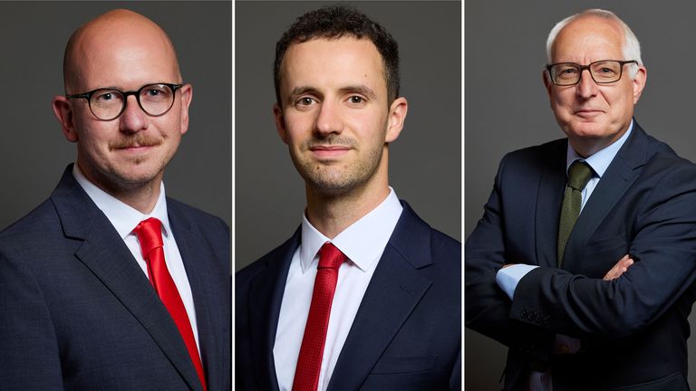 Brian Leishman, Chris Hinchliff i Neil Duncan-Jordan. Fot.: Wielka Brytania: Parlament