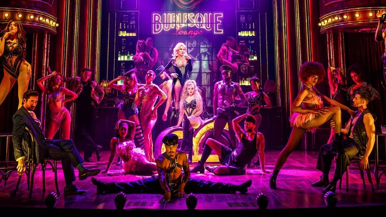 Christina Aguilera is a producer for the stage adaptation of Burlesque The Musical, on at London's Savoy Theatre. Pic: Pamela Raith