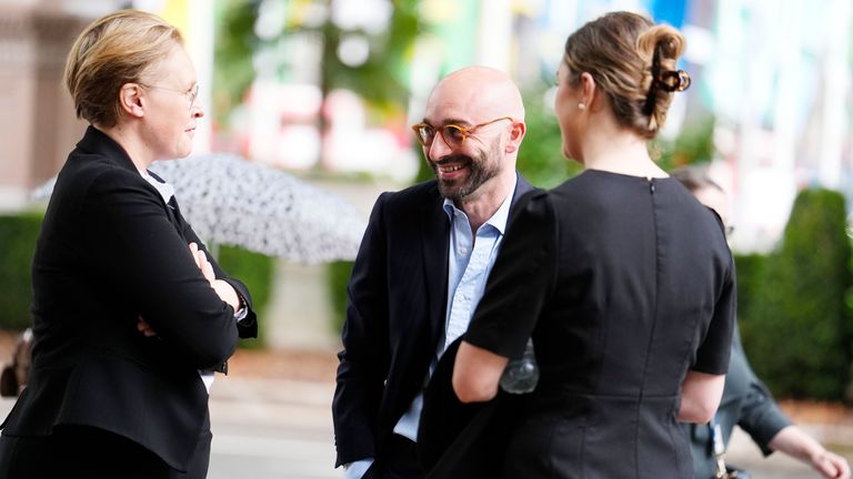 Carlo Palombo, who along with Tom Hayes, was convicted of interest rate benchmark manipulation outside the UK Supreme Court.
Pic: PA