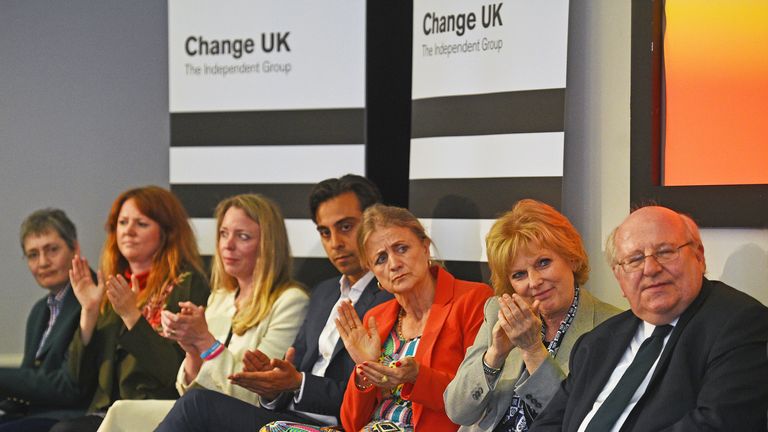 Short-lived anti-Brexit party Change UK launched in 2019. Pic: PA