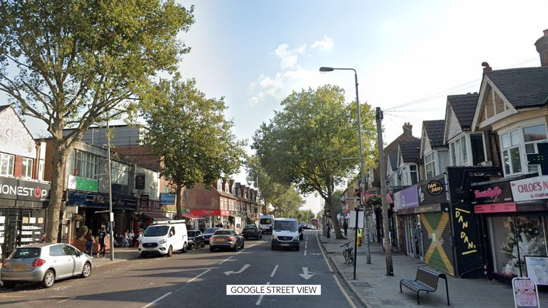 Chingford Mount Road in northeast London