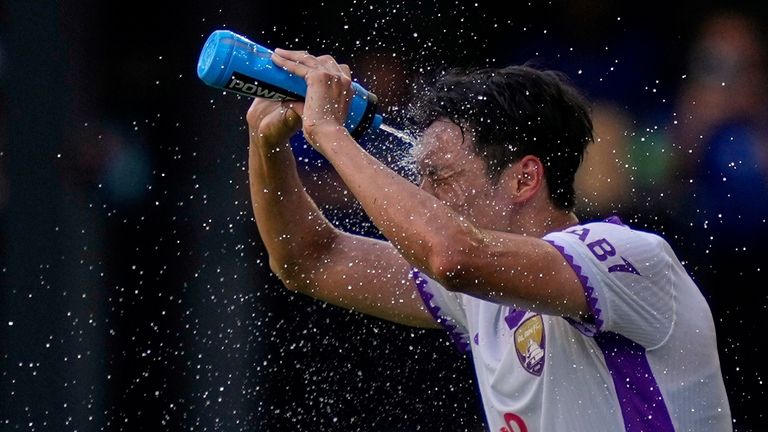 Players are also feeling the heat at the Club World Cup in the US. Pic: AP