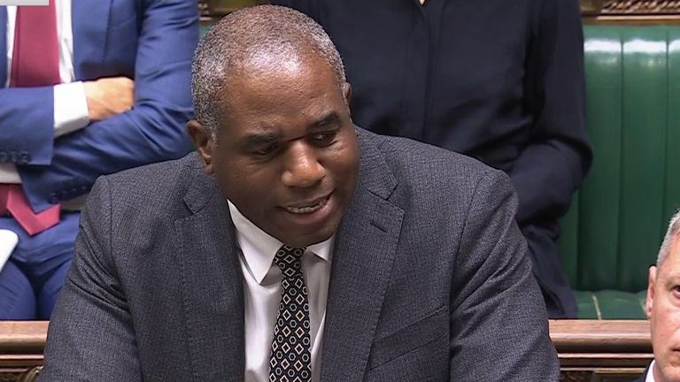 David Lammy speaking in the House of Commons about a Gaza/Israel ceasefire on July 21 2025