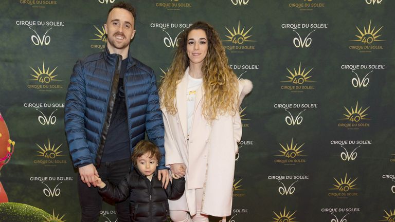 Diogo Jota. and family before watching Cirque du Soleil in 20204.
Pic: Jason Sheldon/Shutterstock 