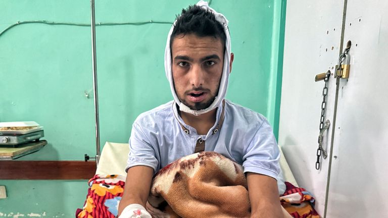 A man in the hospital