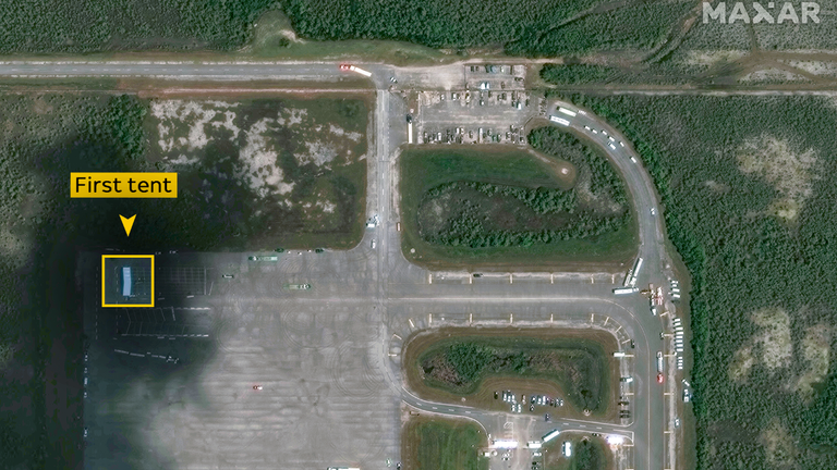 Satellite imagery showing the site on 24 June. Credit: Maxar