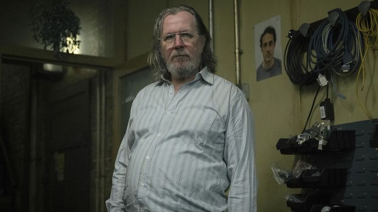 Sir Gary Oldman in a scene from Slow Horses. Pic: AP