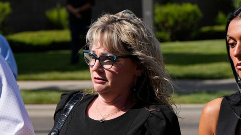 Kristi Goncalves at a hearing earlier this month. Pic: AP