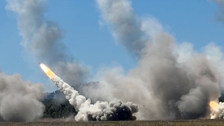 HIMARS rockets are fired by Australian, U.S. and Singapore defence forces.
Pic: Reuters