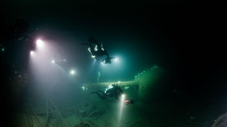 One of the three guns on the ship. Pic: Steffen Scholz