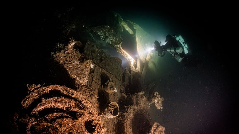 The ProjectXplore team said the wreck is "remarkably intact". Pic: Steffen Scholz