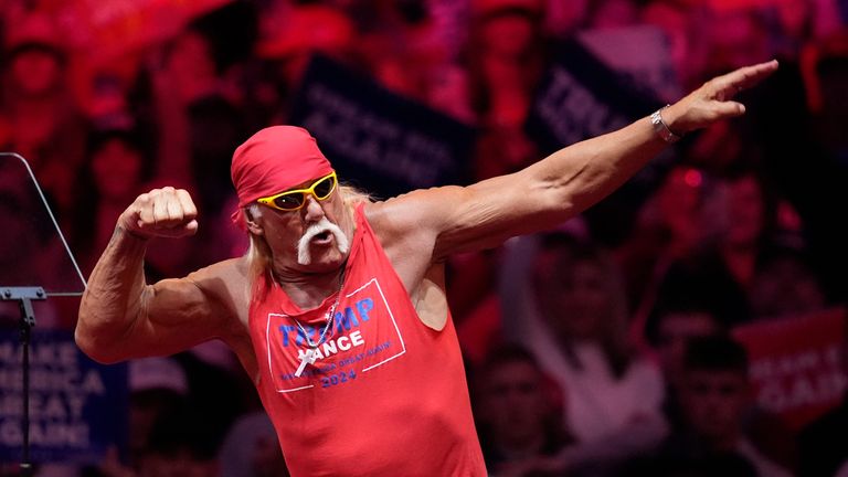 Hulk Hogan. Pic: AP