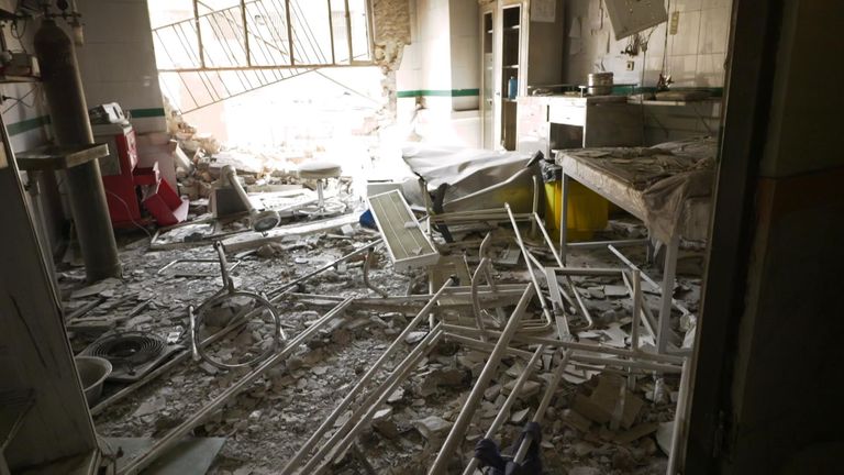 What Iran says was the hospital at the Evin Prison