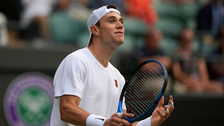 Jack Draper was beaten by Marin Cilic. Pic: AP