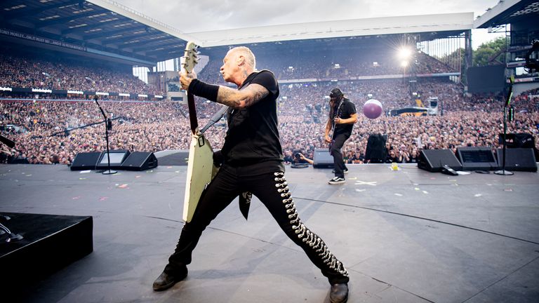 Metallica frontman James Hetfield. Pic: Ross Halfin