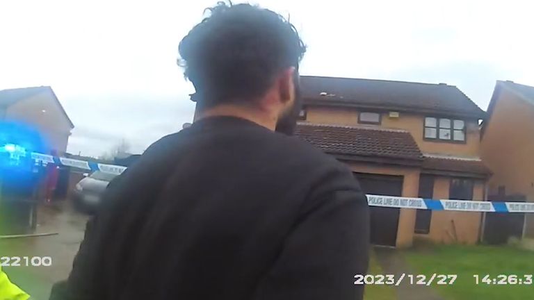 Police video still of Jhangur's arrest. Pic: PA