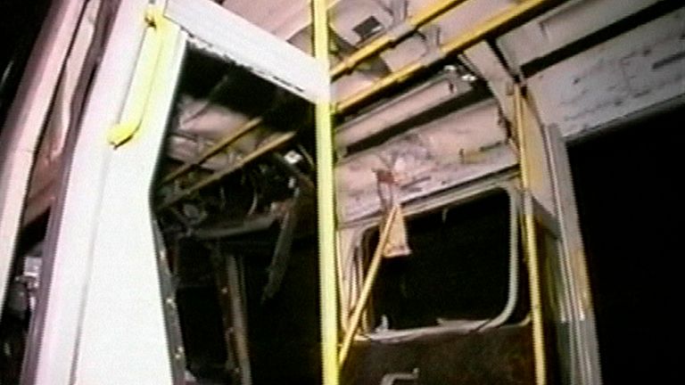 A damaged London Underground train following a bomb blast on 7 July 2005. File pic: Reuters