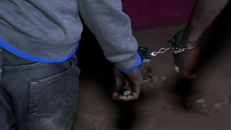 Sky’s Yousra Elbagir joined police in The Gambia as they searched for kush dealers.