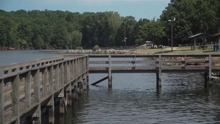 Lake Murray, South Carolina where Jaysen Carr, 12, died after an infection from brain-eating amoeba
