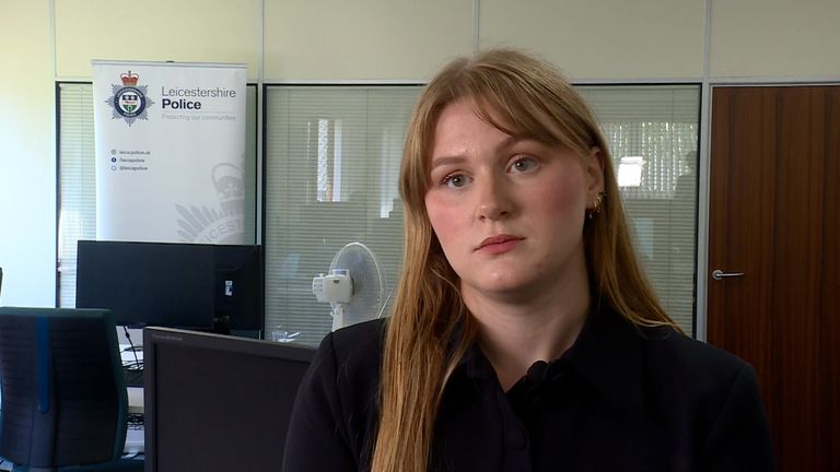 DC Lauren Hampton of the Leicestershire Police