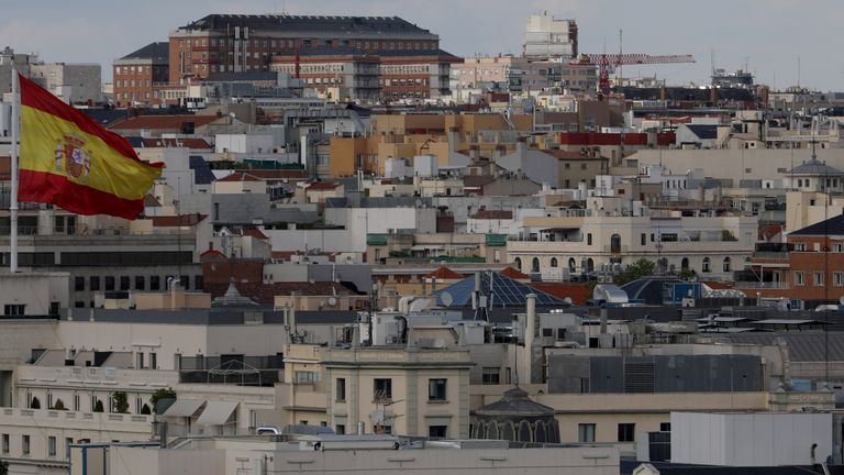 Madrid in Spain. More than 12,000 multimillionaires have left the country since a wealth tax was increased in 2022. Pic: Reuters