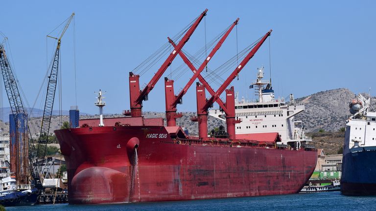 The Magic Seas cargo ship