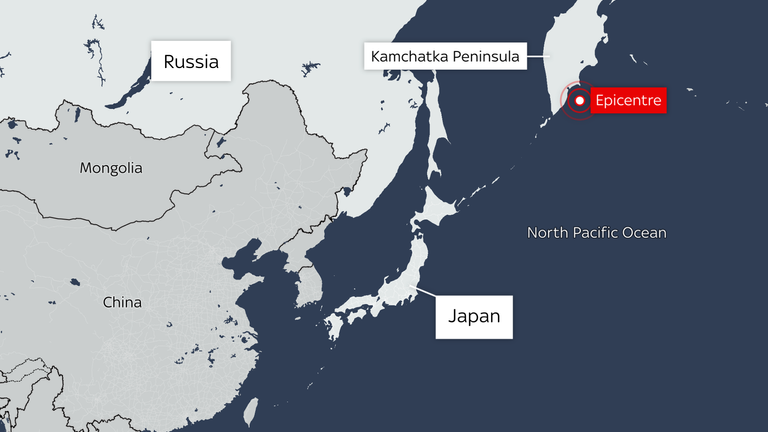 Russian earthquake triggers tsunami warnings across the Pacific - what we know so far