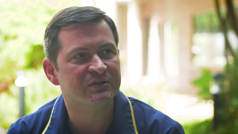 Nathan Askew, chief nurse of NHS Alder Hey in Liverpool, speaks to Sky News