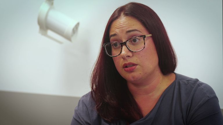 Natalia Figeuroa at a measles vaccine catch-up clinic in Liverpool