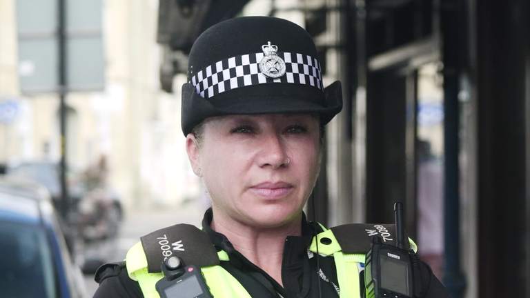 PC Nicola Crabbe from Wiltshire police who is nominated for a police bravery award