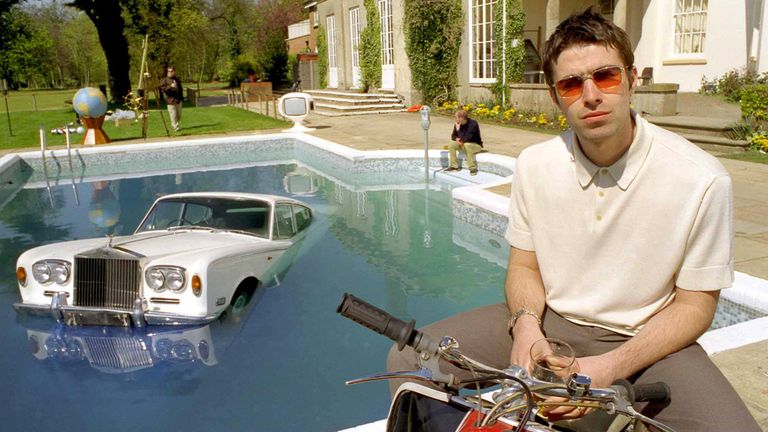 Liam Gallagher pictured in one of the outtakes for the Be Here Now cover shoot. Pic: © Michael Spencer Jones