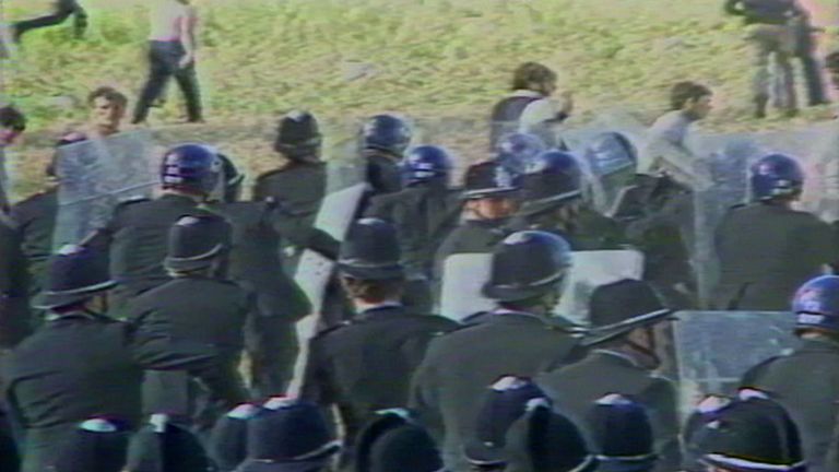 Police used horse charges, riots shields and batons against the picketers, even as some were retreating