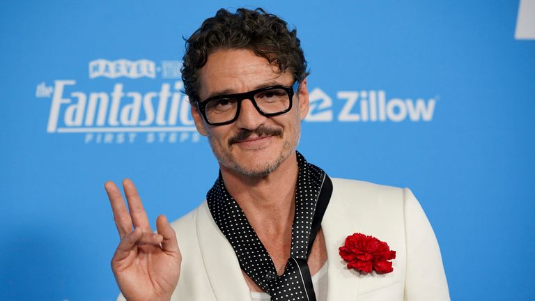 Pedro Pascal arrives at the premiere of "The Fantastic Four: First Steps" in Los Angeles earlier this week. Pic: AP